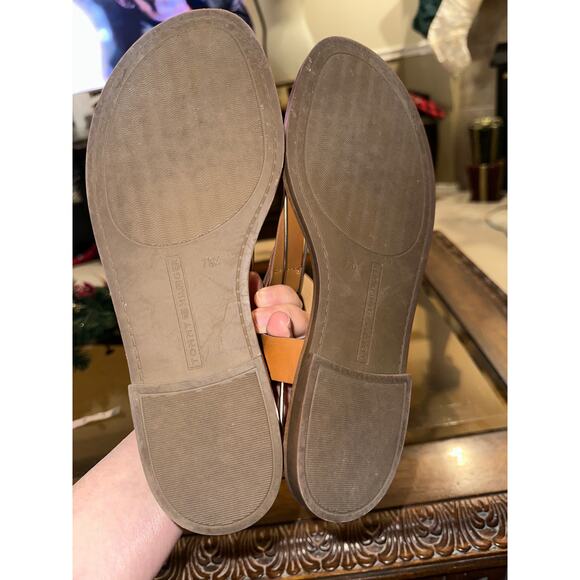 ⭐️ Women’s Tommy Hilfiger Tan Thong Sandals Size 7.5 NWOB! Preppy - Picture 5 of 5